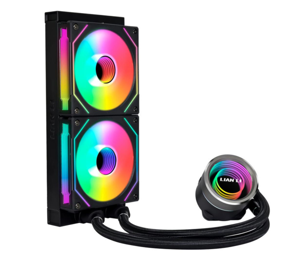 LIAN LI Galahad II 240 Trinity ARGB Black 2x120mm - 1181954 - zdjęcie